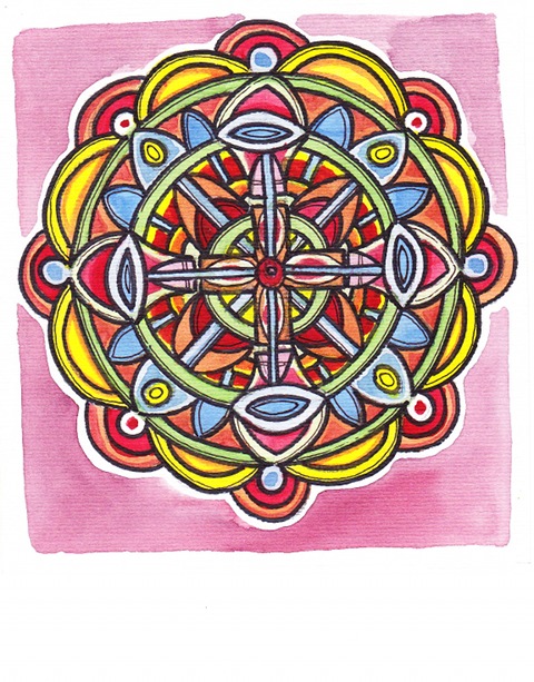 Gelbrandmandala